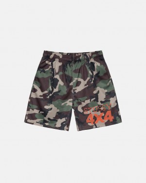 Stussy 4X4 Mesh Kurzes Kurze Hose Damen Camouflage Österreich | UUJ-1822