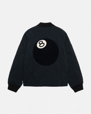 Stussy 8 Ball Gesteppt Liner Jacket Jacken Damen Schwarz Österreich | ZWL-0898