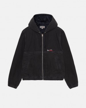 Stussy Arbeits Jacket Insulated Canvas Jacken Damen Schwarz Österreich | NHV-9719