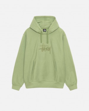 Stussy Basic Applique Hood Sweatshirts Damen Grün Österreich | SWQ-1986