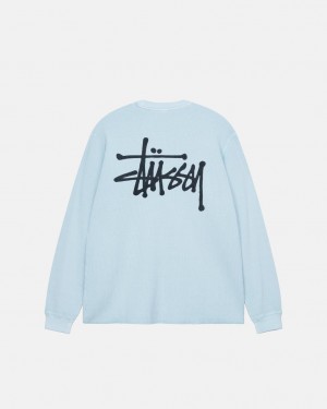 Stussy Basic Stock Ls Thermal Oberteile Damen Hellblau Österreich | ZBF-8075