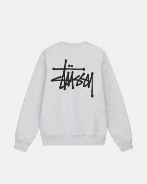 Stussy Basic Stussy Crew Sweatshirts Damen Grau Österreich | SEP-6693