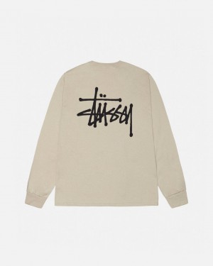 Stussy Basic Stussy Ls Tee Tees Damen Khaki Österreich | NSI-4383