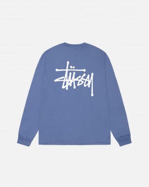 Stussy Basic Stussy Ls Tee Tees Damen Königsblau Blau Österreich | MXK-2072