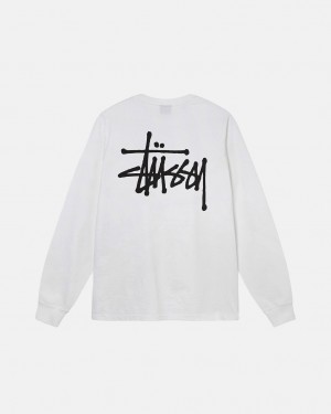 Stussy Basic Stussy Ls Tee Tees Damen Weiß Österreich | HOM-7779