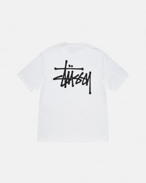 Stussy Basic Stussy Tee Tees Damen Weiß Österreich | YSU-1419