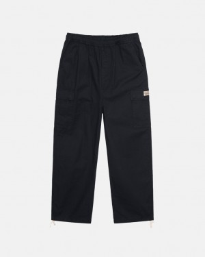 Stussy Beach Pant Ripstop Cargo Hose Damen Schwarz Österreich | LNU-0479