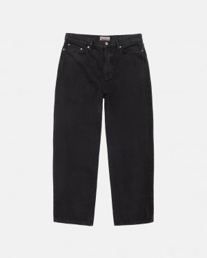 Stussy Big Ol' Jean Washed Canvas Denim Damen Schwarz Österreich | CVD-0077