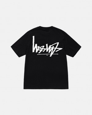 Stussy Flipped Tee Tees Herren Schwarz Österreich | WHJ-5458