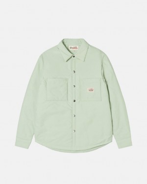 Stussy Gepolstert Tech Over Shirt Hemdjacken Herren Grün Österreich | IEY-4848