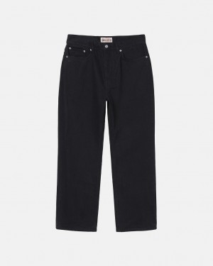 Stussy Klassische Jean Overdyed Denim Damen Schwarz Österreich | HLC-5541