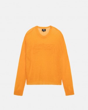 Stussy Loose Knit Pullover Pullover Damen Orange Österreich | CQM-1903