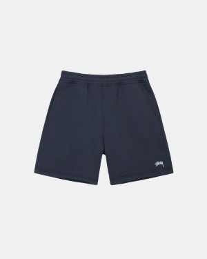 Stussy Overdyed Stock Logo Sweat Kurzes Sweatshorts Herren Navy Österreich | PYT-5993