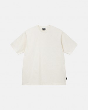 Stussy Pigment Dyed Crew Tees Herren Beige Österreich | UXX-4146