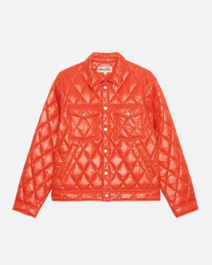 Stussy Ranch Jacket Gesteppt Nylon Jacken Herren Rot Österreich | MOS-3620