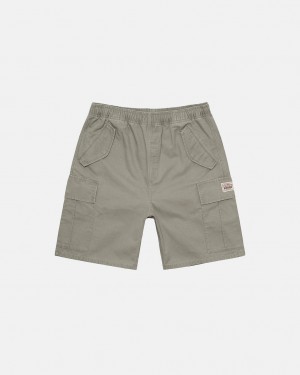 Stussy Ripstop Cargo Beach Kurzes Kurze Hose Damen Olivgrün Österreich | GOP-1908