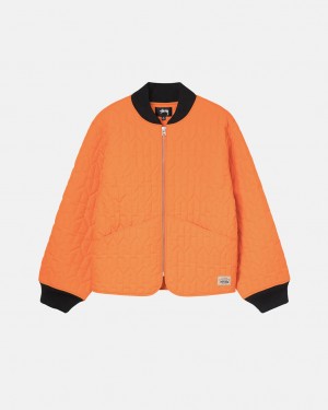 Stussy S Gesteppt Liner Jacket Jacken Damen Orange Österreich | AFF-8312