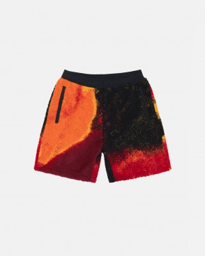 Stussy Sherpa Kurzes Kurze Hose Damen Schwarz Rot Österreich | TYA-7731