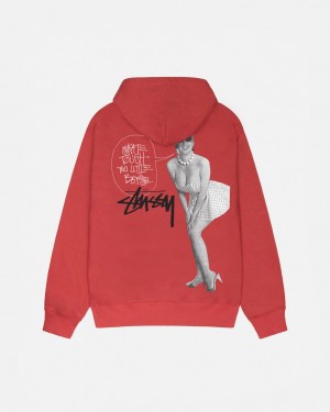 Stussy Skate Tough Hoodie Hoodie Damen Rot Österreich | ALJ-5229