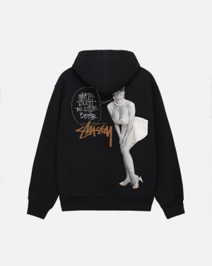 Stussy Skate Tough Hoodie Hoodie Damen Schwarz Österreich | JRK-5817