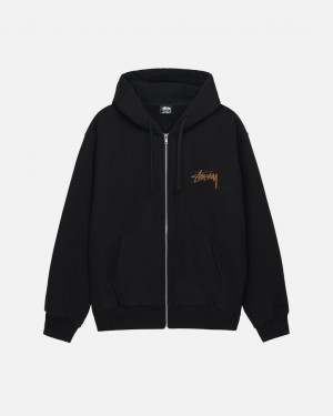 Stussy Skate Tough Zip Hoodie Hoodie Damen Schwarz Österreich | GQZ-2326