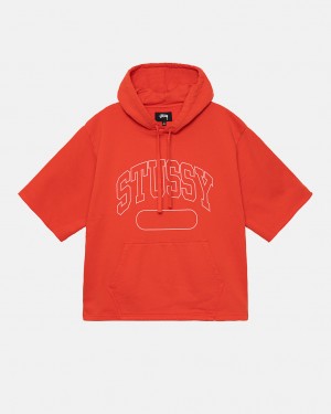 Stussy Ss Boxy Cropped Hoodie Hoodie Herren Tiefesorange Österreich | ABK-8701