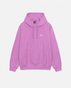 Stussy Stock Logo Hood Sweatshirts Damen Lila Österreich | IFZ-8739