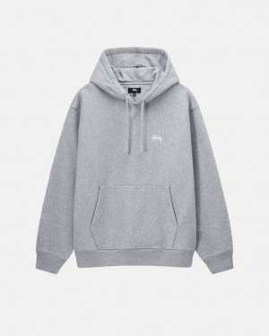 Stussy Stock Logo Hoodie Hoodie Damen Grau Österreich | EAA-6189