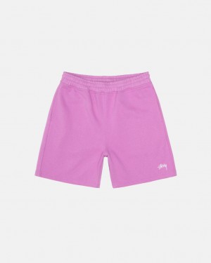 Stussy Stock Logo Sweatshort Kurze Hose Damen Lila Österreich | PRW-4031