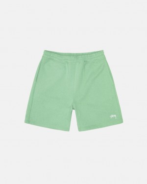 Stussy Stock Logo Sweatshort Sweatshorts Herren Grün Österreich | ODT-3407