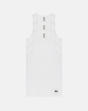 Stussy Stussy Tank Undershirt Hemd Damen Weiß Österreich | VVL-9509