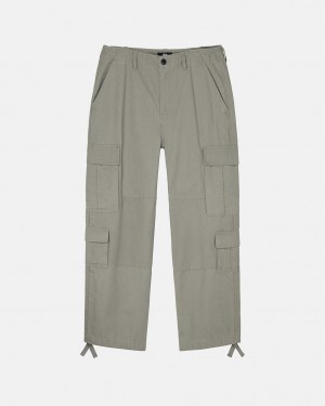 Stussy Surplus Cargo Ripstop Hose Damen Olivgrün Österreich | ITW-0795