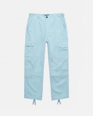 Stussy Surplus Cargo Ripstop Hose Herren Hellblau Österreich | ARZ-4507