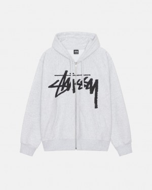 Stussy Venus Zip Hood Sweatshirts Damen Grau Österreich | BOP-2374