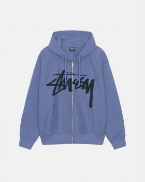 Stussy Venus Zip Hood Sweatshirts Damen Königsblau Blau Österreich | THI-1669