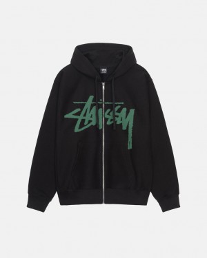 Stussy Venus Zip Hood Sweatshirts Herren Schwarz Österreich | OVU-8077