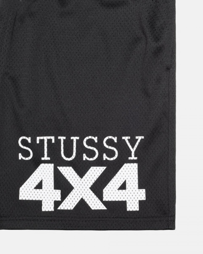 Stussy 4X4 Mesh Kurzes Kurze Hose Damen Schwarz Österreich | PCA-9151