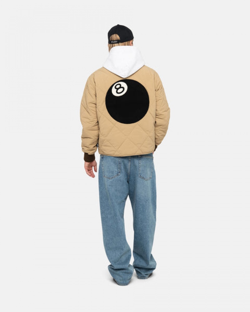 Stussy 8 Ball Gesteppt Liner Jacket Jacken Herren Braun Österreich | KUB-9764