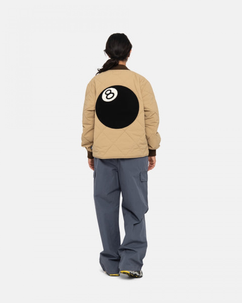 Stussy 8 Ball Gesteppt Liner Jacket Jacken Herren Braun Österreich | KUB-9764