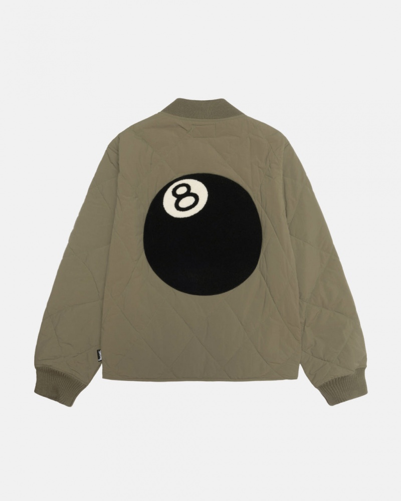 Stussy 8 Ball Gesteppt Liner Jacket Jacken Herren Olivgrün Österreich | IUY-3597