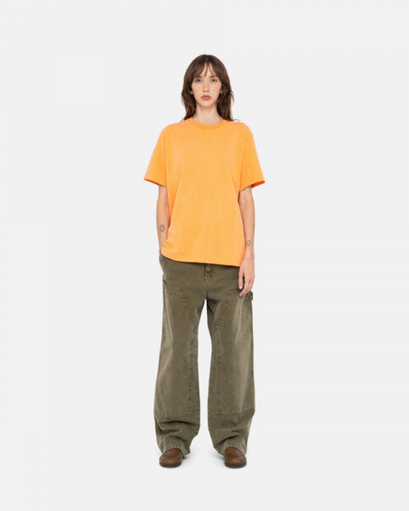 Stussy Arbeits Pant Canvas Hose Damen Olivgrün Österreich | CTT-8203