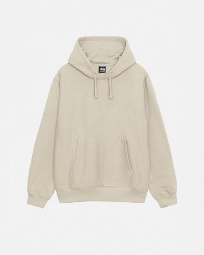 Stussy Back Hood Applique Hood Sweatshirts Herren Khaki Österreich | EPZ-4266