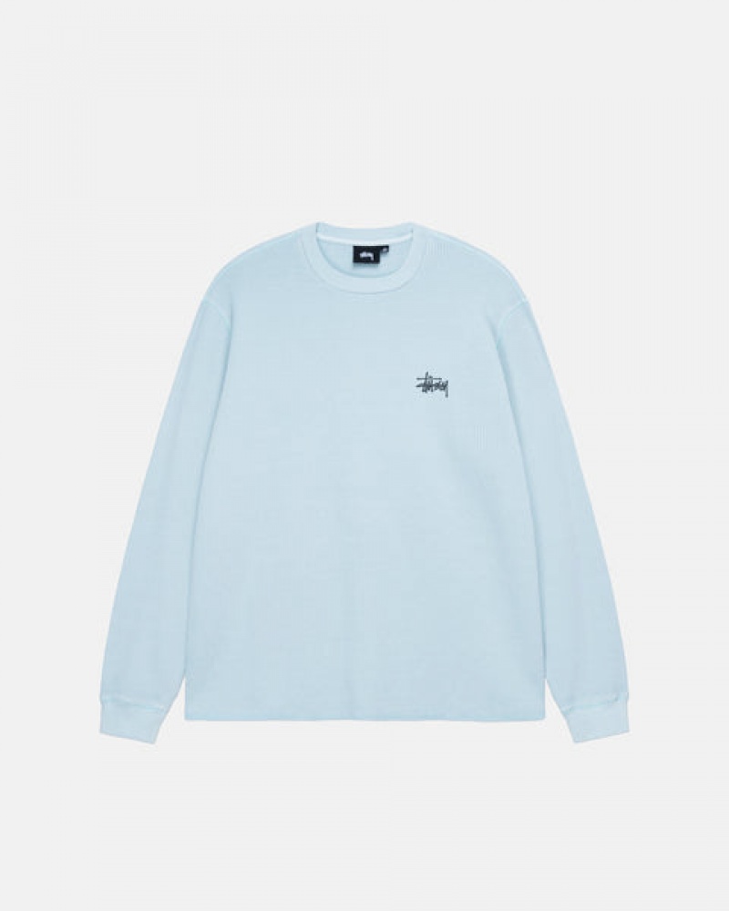 Stussy Basic Stock Ls Thermal Oberteile Damen Hellblau Österreich | ZBF-8075