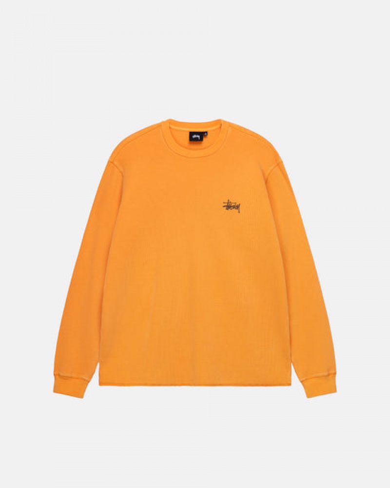 Stussy Basic Stock Ls Thermal Oberteile Damen Orange Österreich | VOA-0576