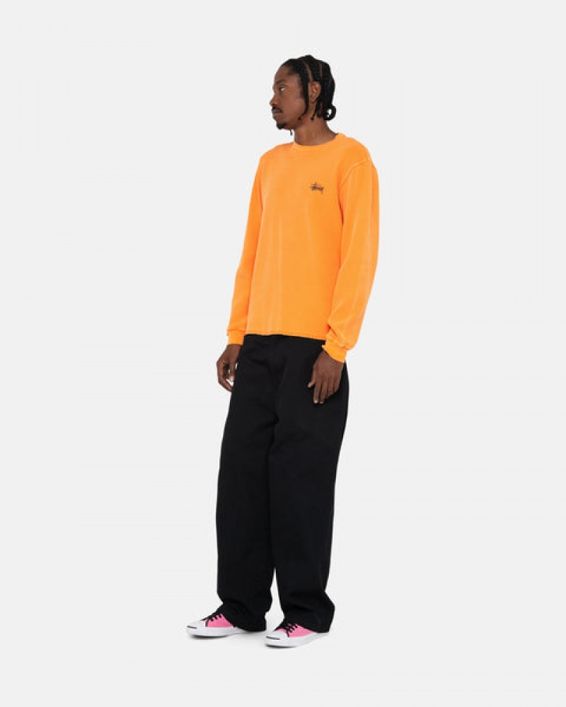 Stussy Basic Stock Ls Thermal Oberteile Damen Orange Österreich | VOA-0576