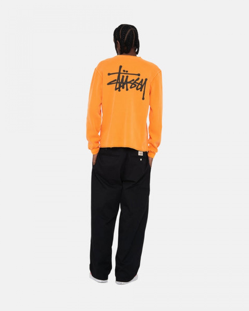 Stussy Basic Stock Ls Thermal Oberteile Damen Orange Österreich | VOA-0576