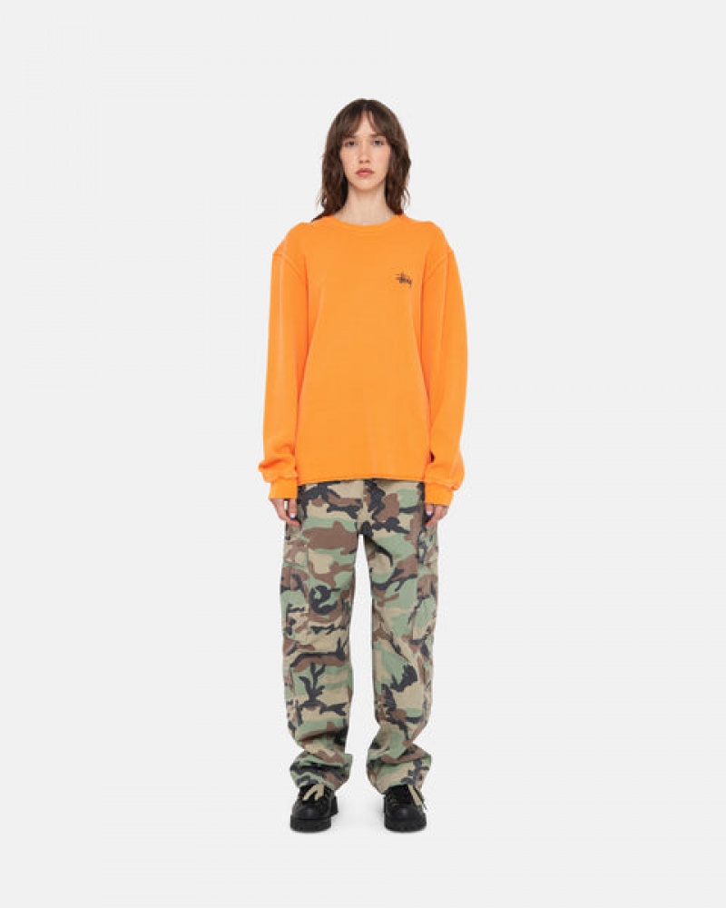 Stussy Basic Stock Ls Thermal Oberteile Damen Orange Österreich | VOA-0576