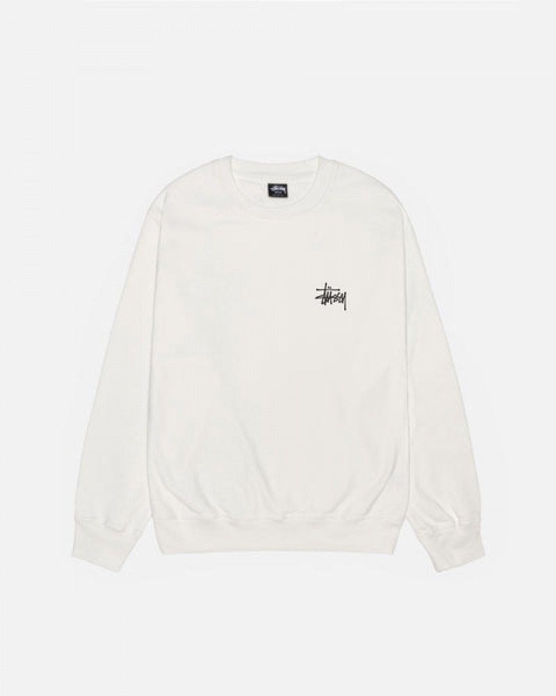 Stussy Basic Stüssy Pigment Dyed Crew Sweatshirts Damen Beige Österreich | ECO-7108