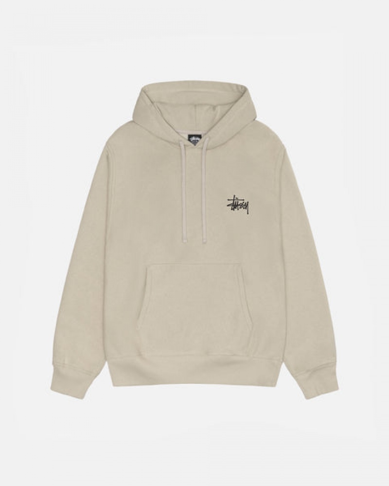 Stussy Basic Stussy Hood Sweatshirts Herren Khaki Österreich | WEL-1513