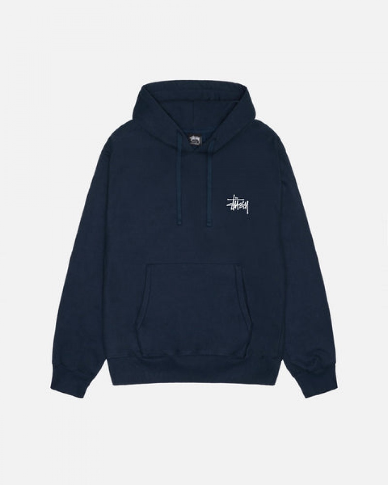 Stussy Basic Stussy Hoodie Hoodie Damen Navy Österreich | RED-5418